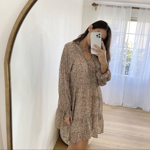 LAST • Brunching Floral Tunic Flowey Dress - Picture 5 of 10